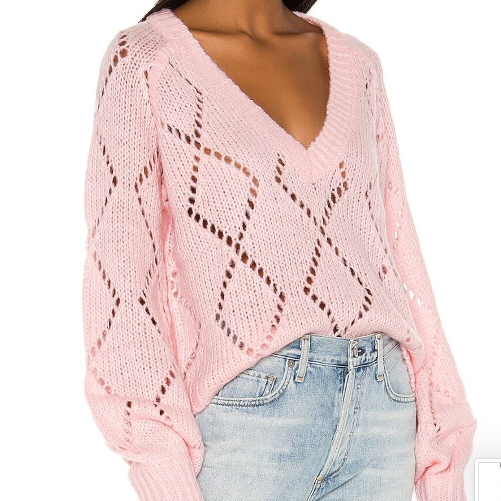 Lovers + Friends Monika Sweater in Light Pink - Picture 5 of 5